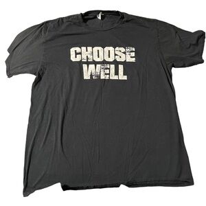 Port & Company Choose Well black T-Shirt size large